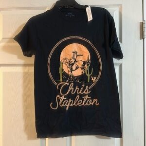 CHRIS STAPLETON MEN’S GRAPHIC TEE: BLACK: NEW WITH TAGS: SIZE SMALL